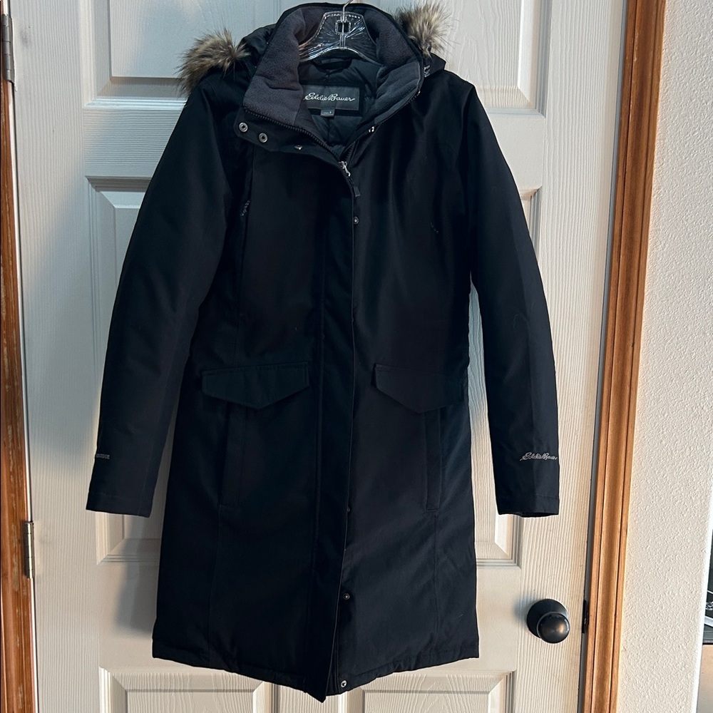 Eddie Bauer Women's Black Long Ski Coat